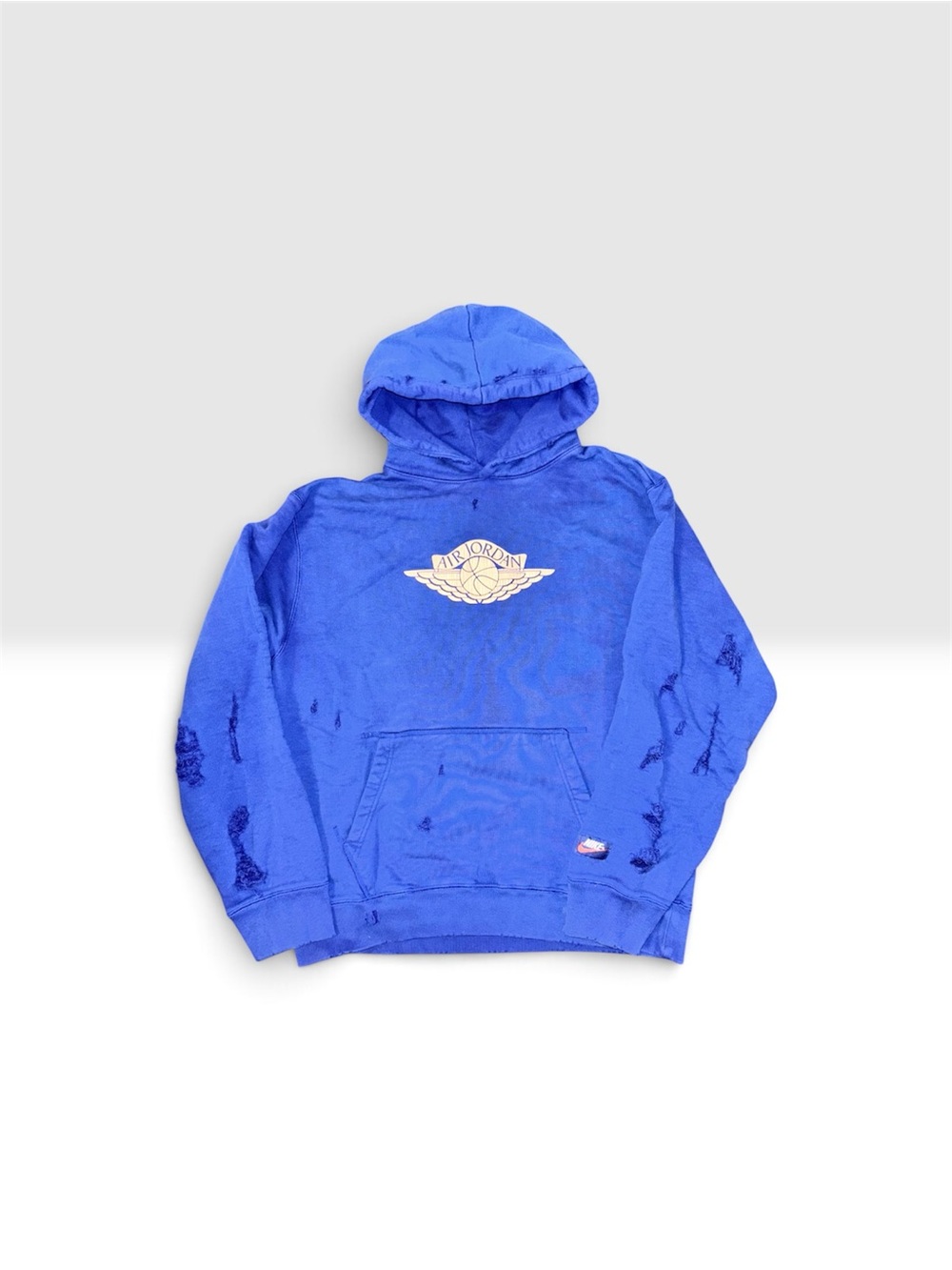 Jordan Royal Blue Kids Hoodie with Winged Logo